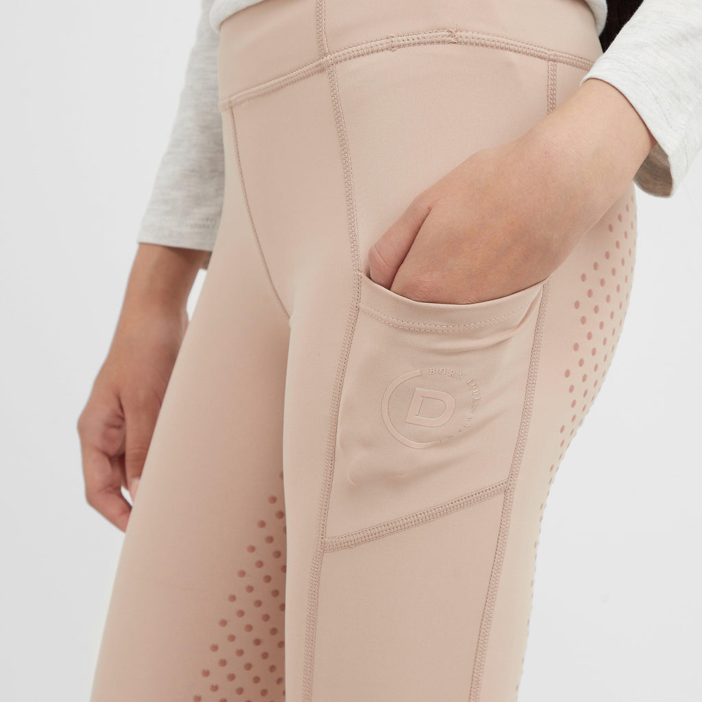 Kids Everyday Riding Tights Beige