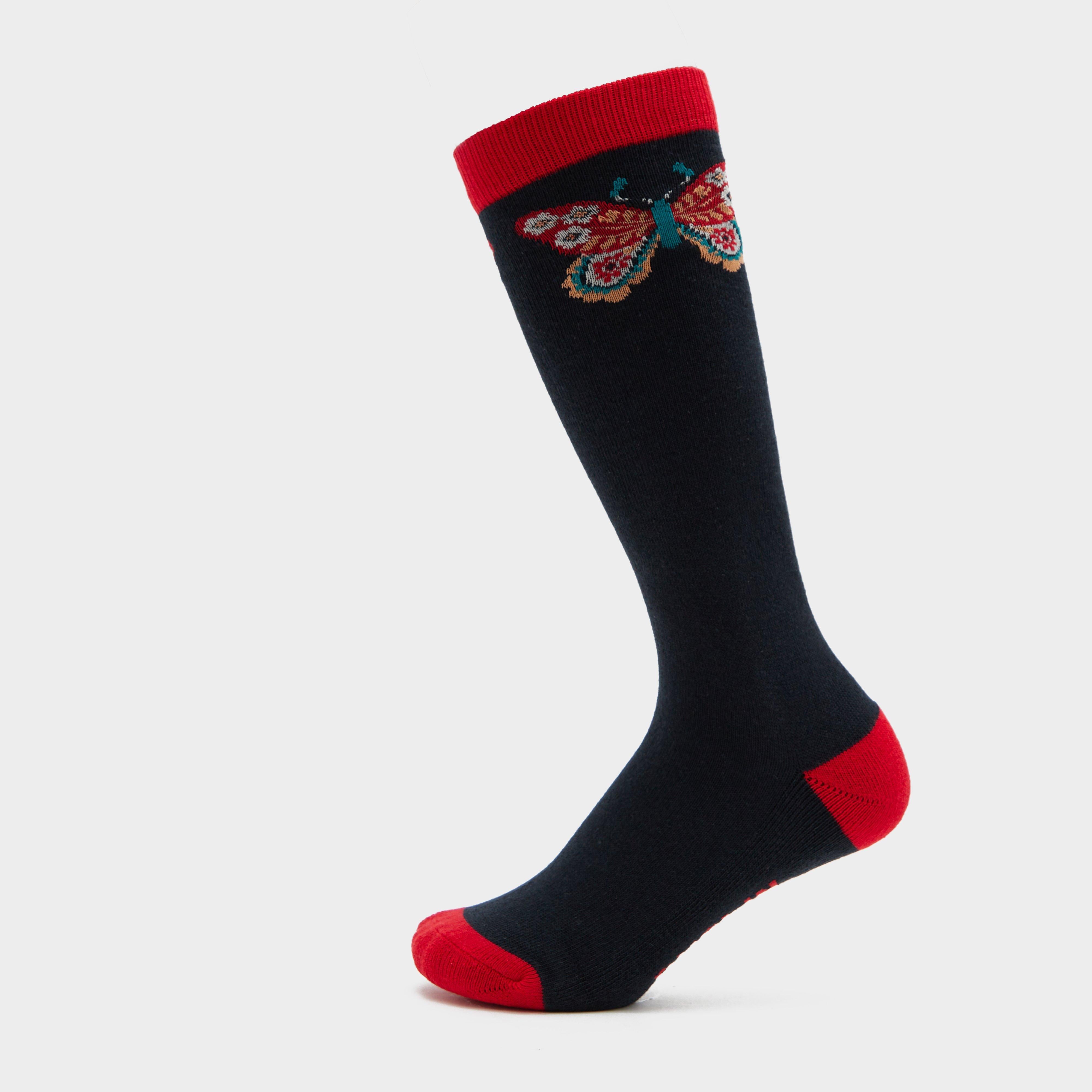 Kids Single Pack Socks Navy Butterfly