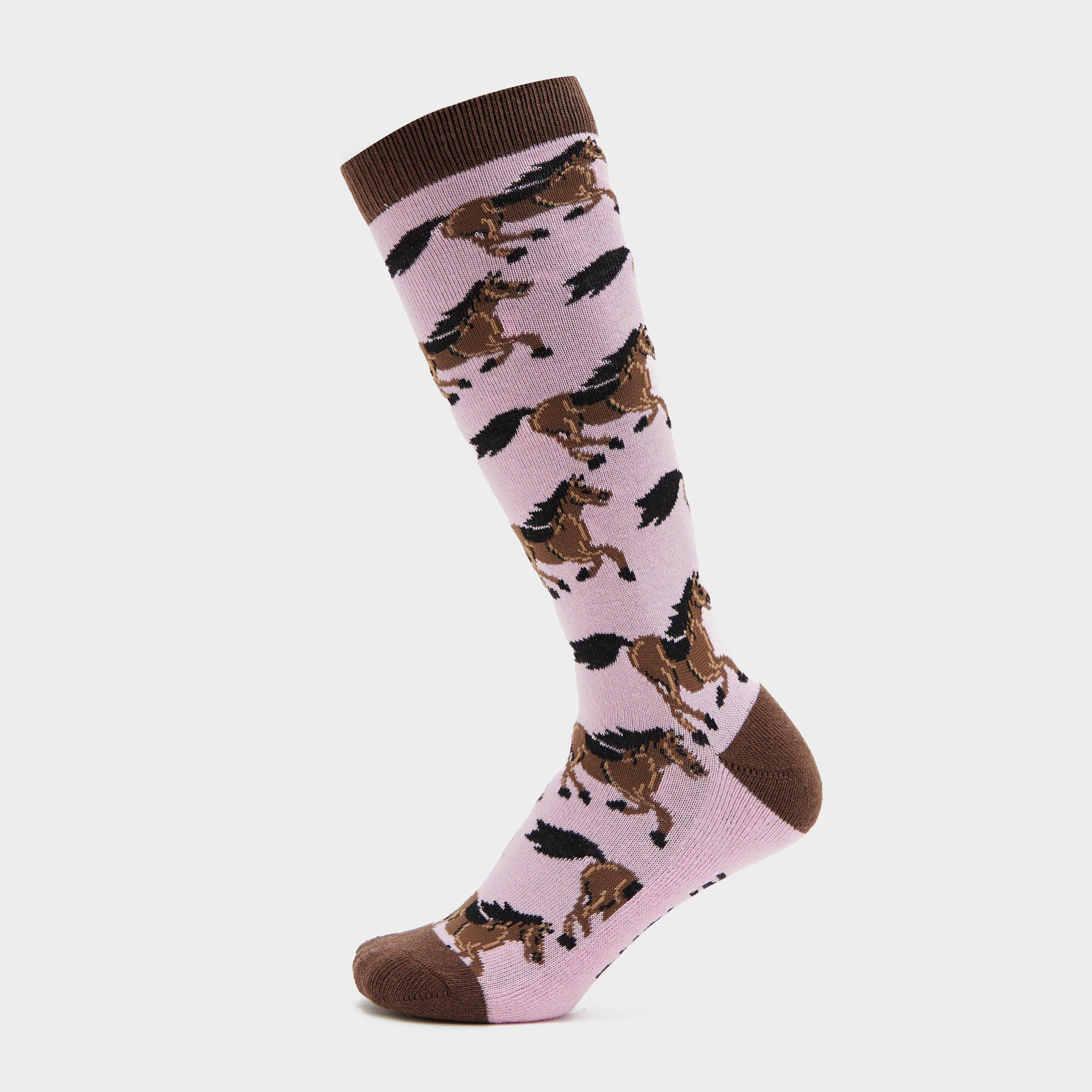 Kids Single Pack Socks Sweet Lilac Horses