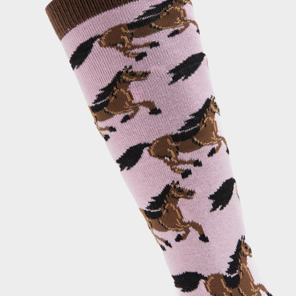 Kids Single Pack Socks Sweet Lilac Horses