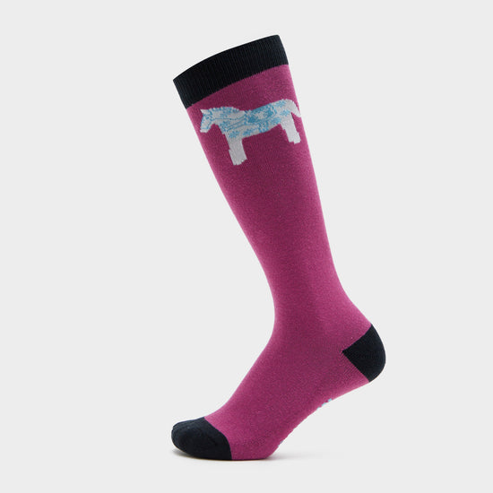 Kids Single Pack Socks White Pony