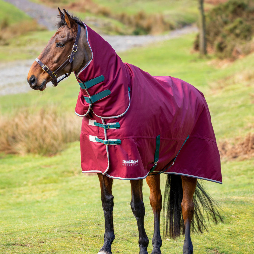 Tempest Original 200g Combo Neck Turnout Rug Maroon