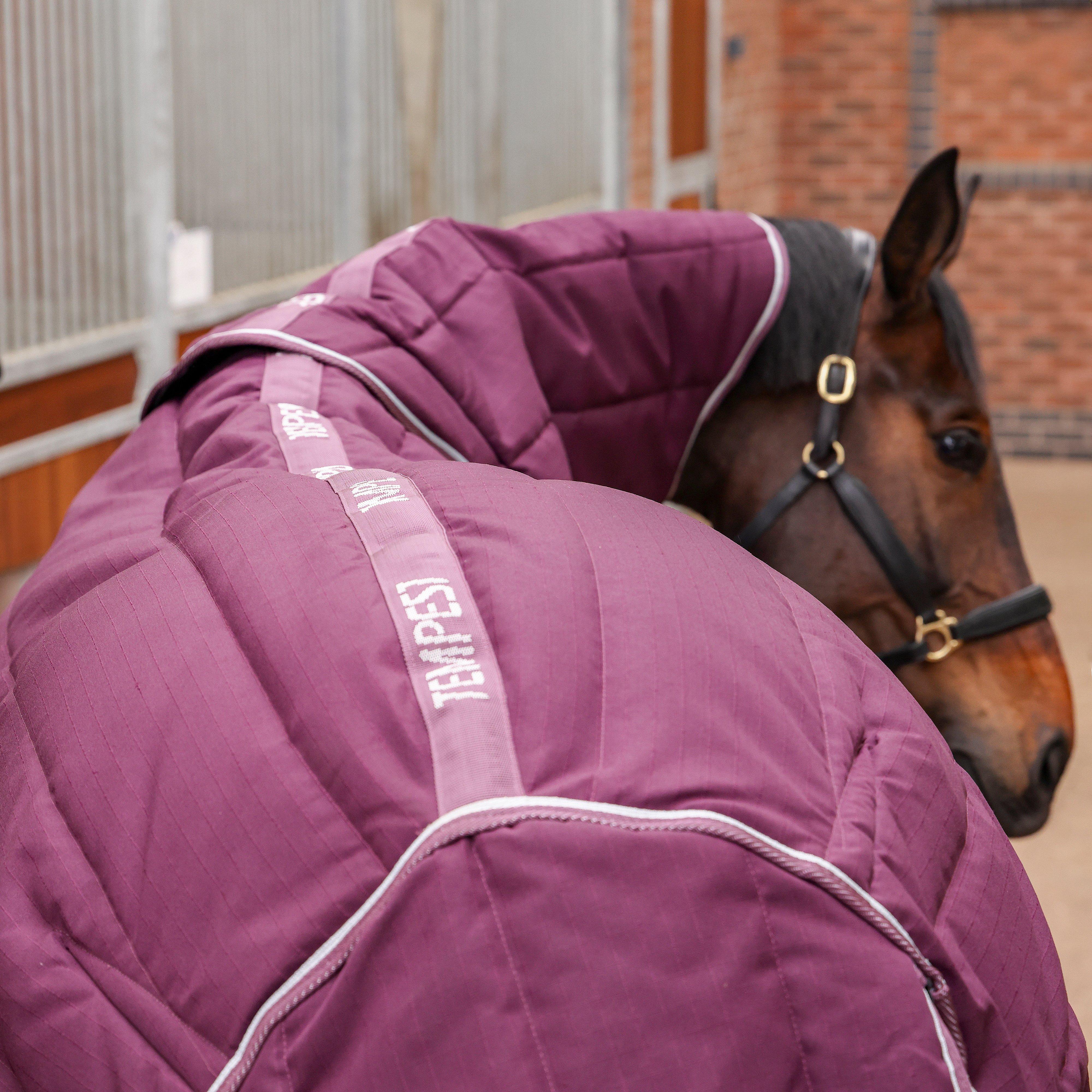 Tempest Original 300g Heavyweight Detach-A-Neck Stable Rug Burgundy