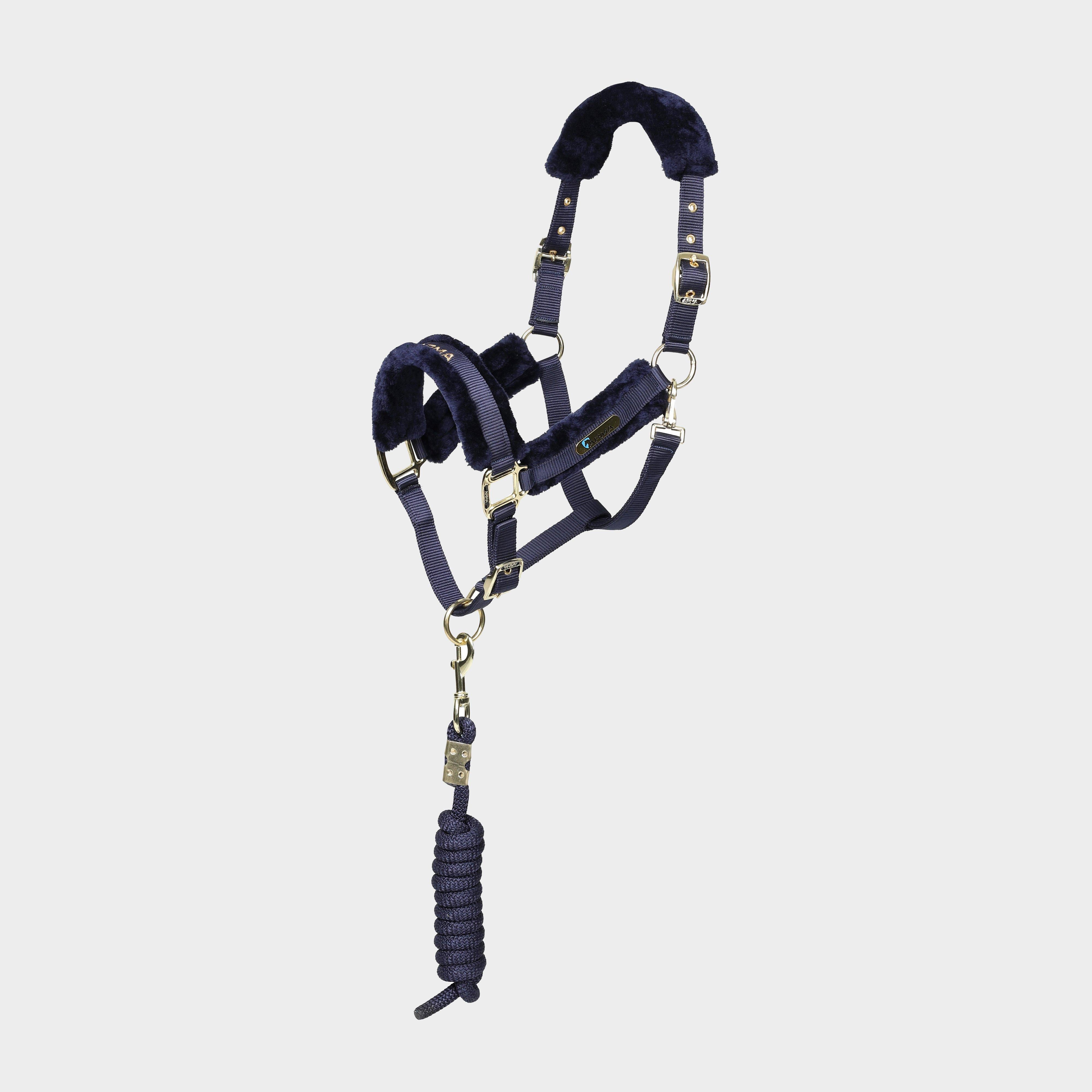 Logo Headcollar & Lead Rope Navy