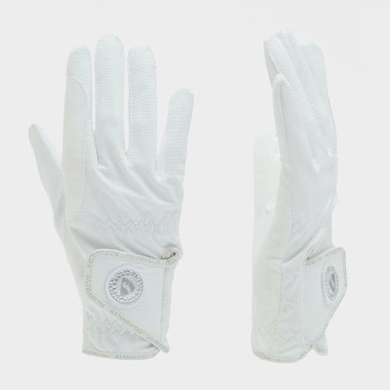Adults Aachen FlexFit Riding Gloves White