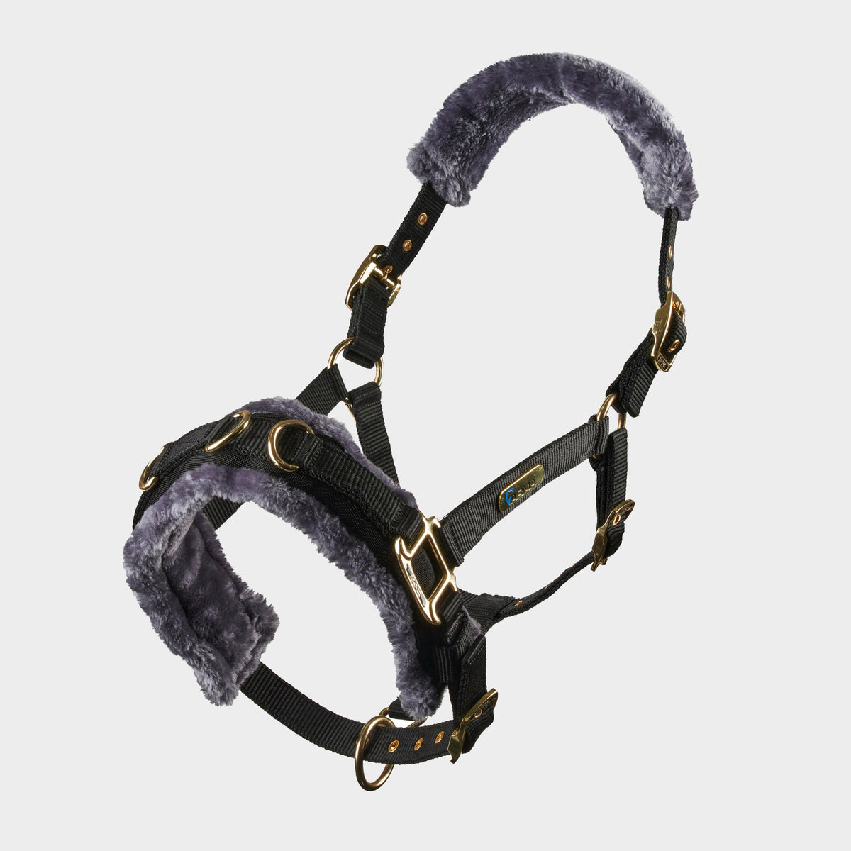 Fleece Lined Lunge Cavesson Black