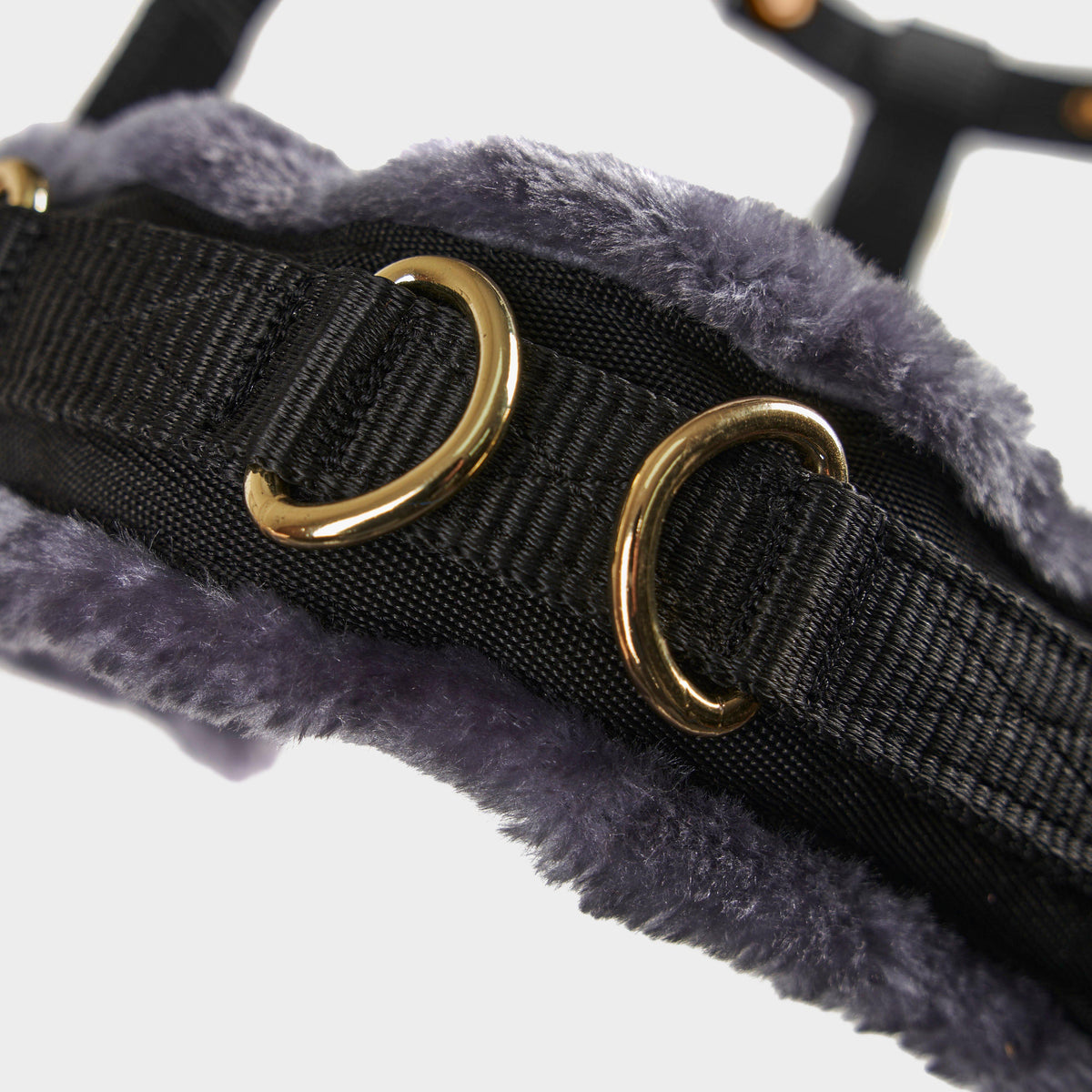 Fleece Lined Lunge Cavesson Black