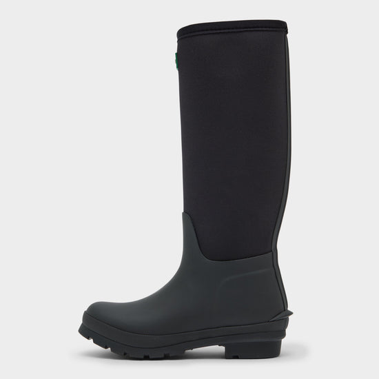 Green Label Unisex Half Neoprene Boots Black