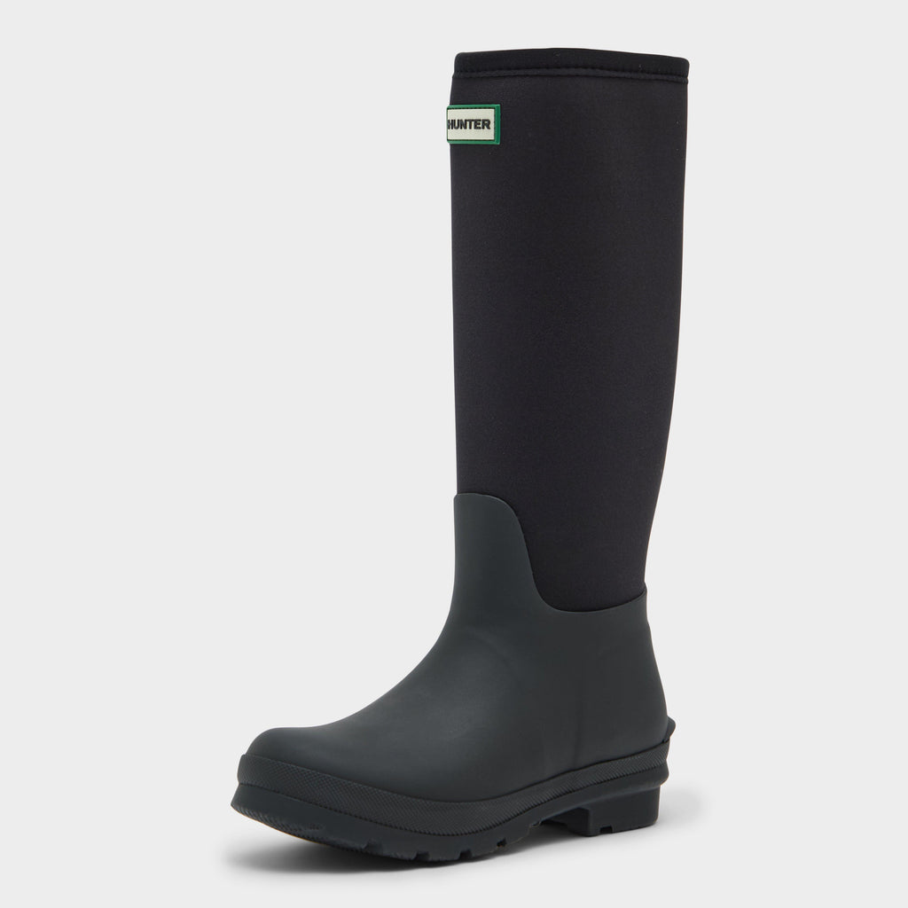 Green Label Unisex Half Neoprene Boots Black