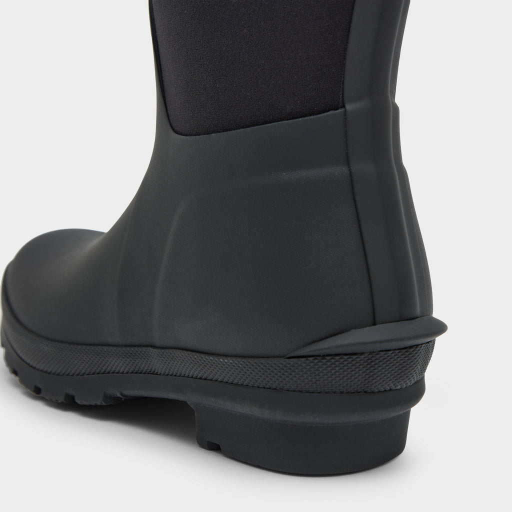 Green Label Unisex Half Neoprene Boots Black