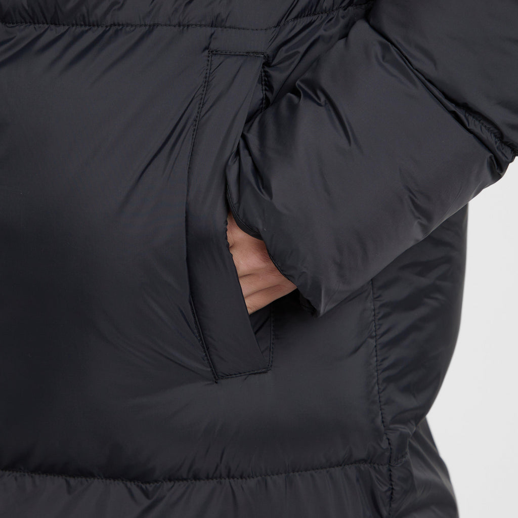 Green Label Womens Birnam Long Jacket Black