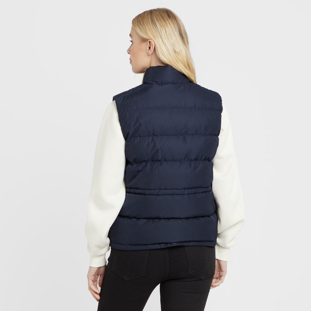 Green Label Womens Biel Gilet Navy