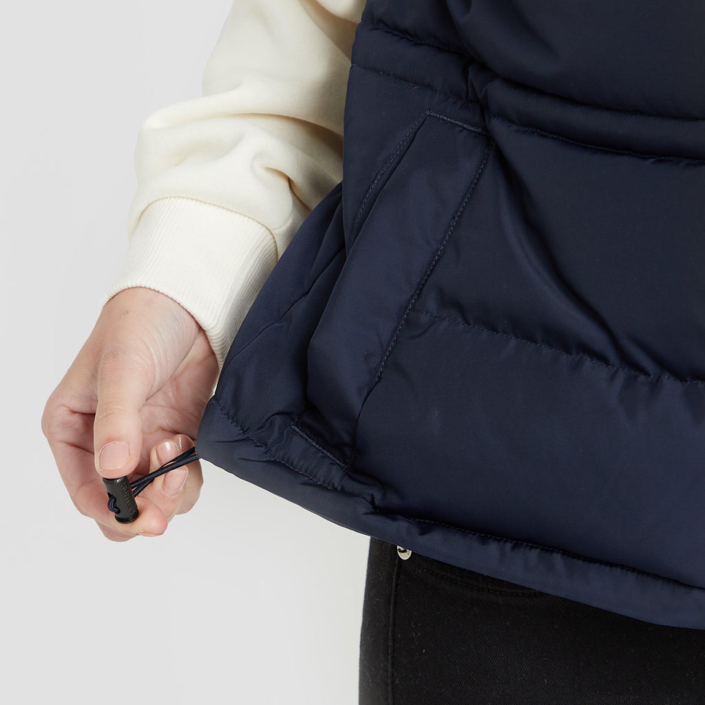 Green Label Womens Biel Gilet Navy