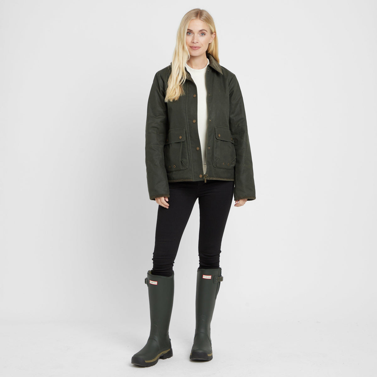Green Label Womens Glenluce Wax Jacket Kambaba
