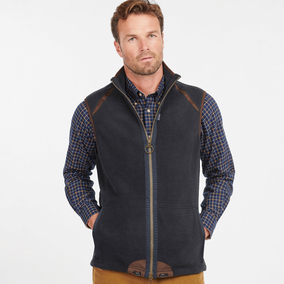 Mens Langdale Fleece Gilet Navy