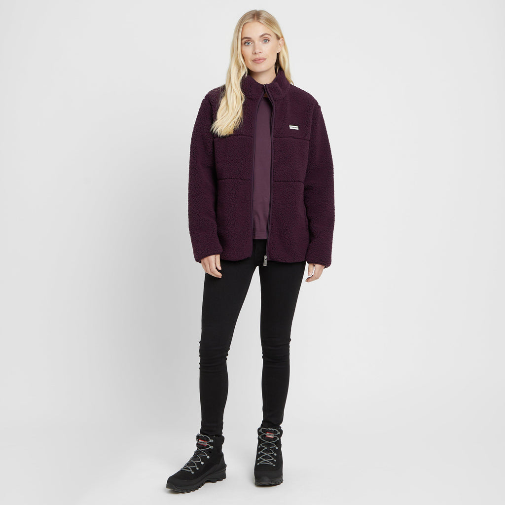 Green Label Womens Nethy Borg Fleece Plum