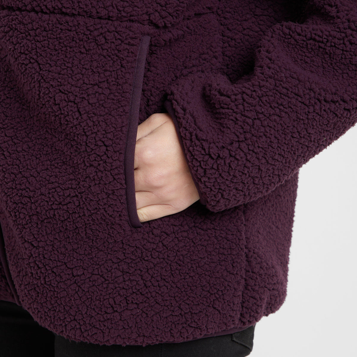 Green Label Womens Nethy Borg Fleece Plum