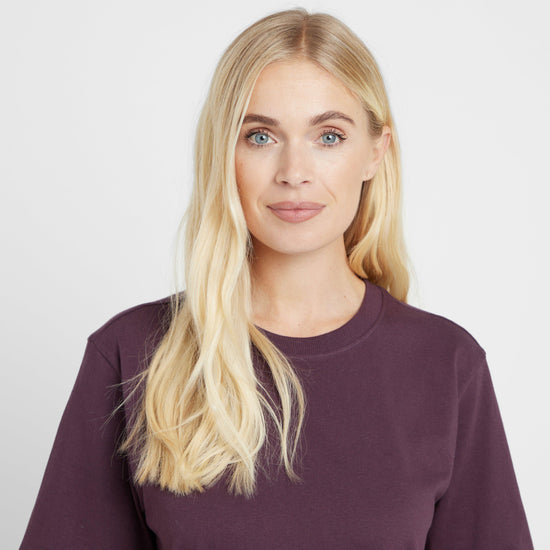 Green Label Womens Alsh T-Shirt Plum Perfect