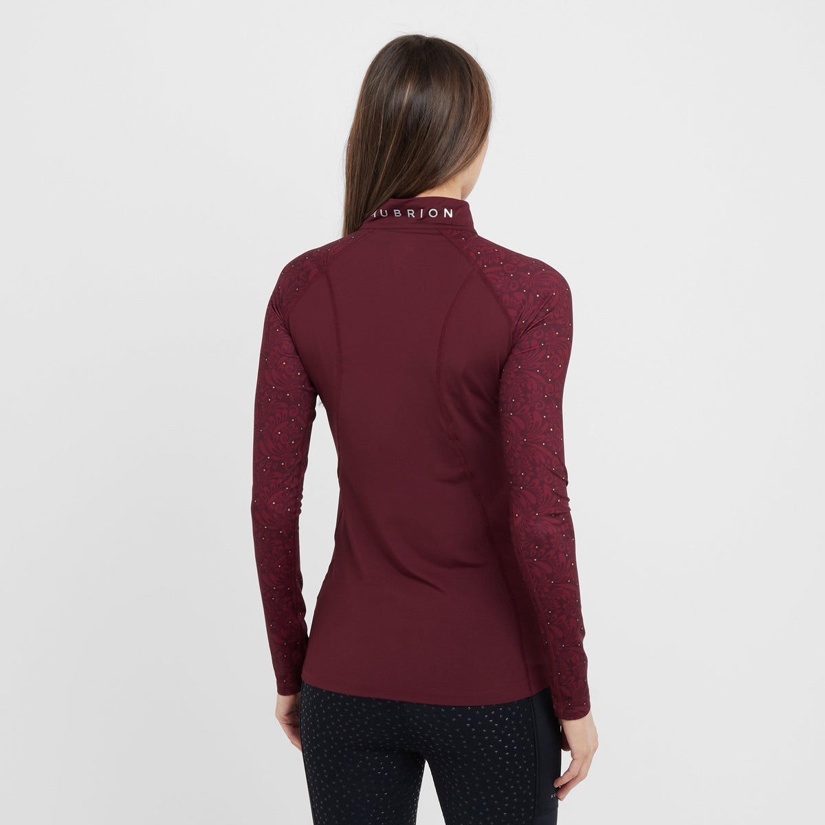 Womens Hyde Park Base Layer Red Paisley