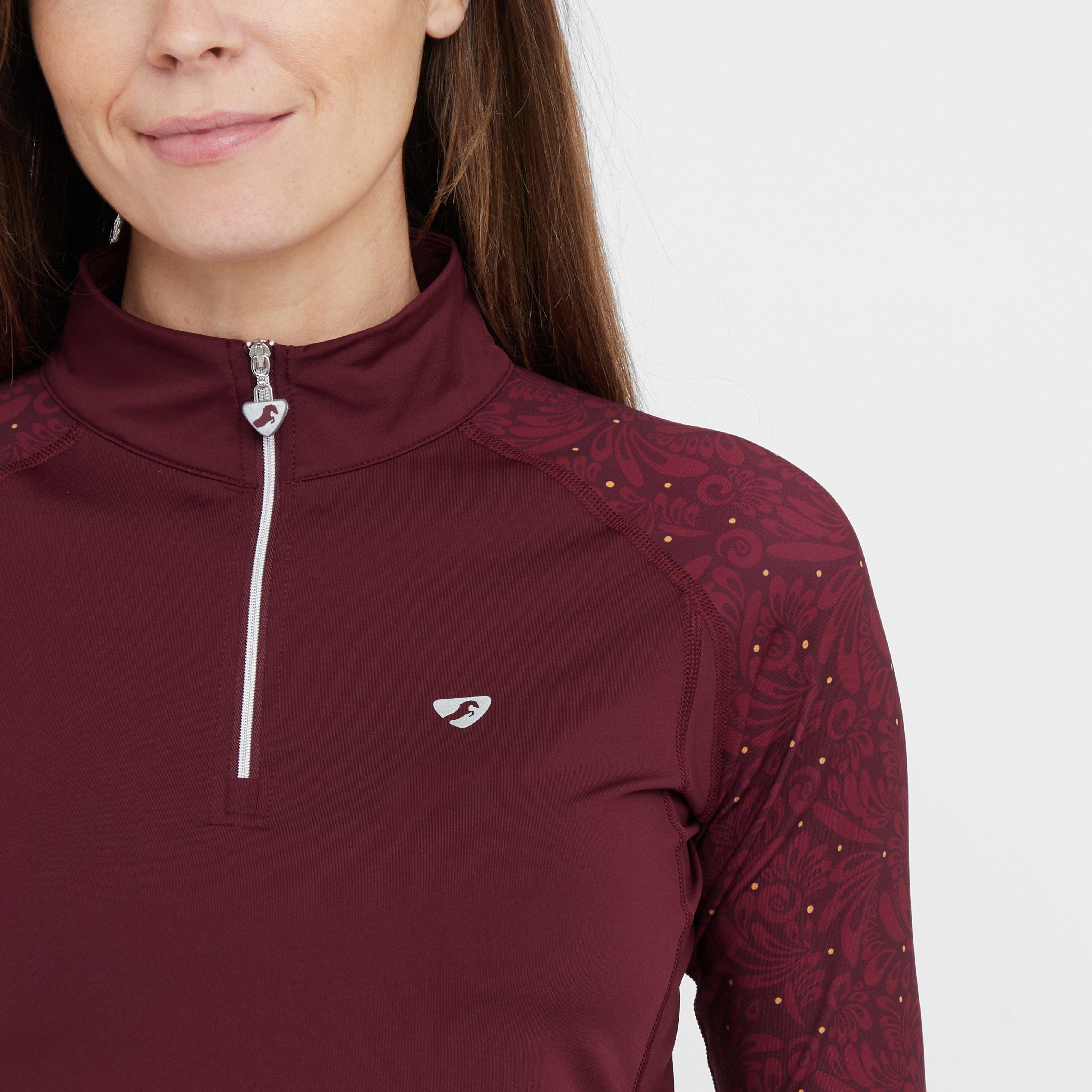Womens Hyde Park Base Layer Red Paisley