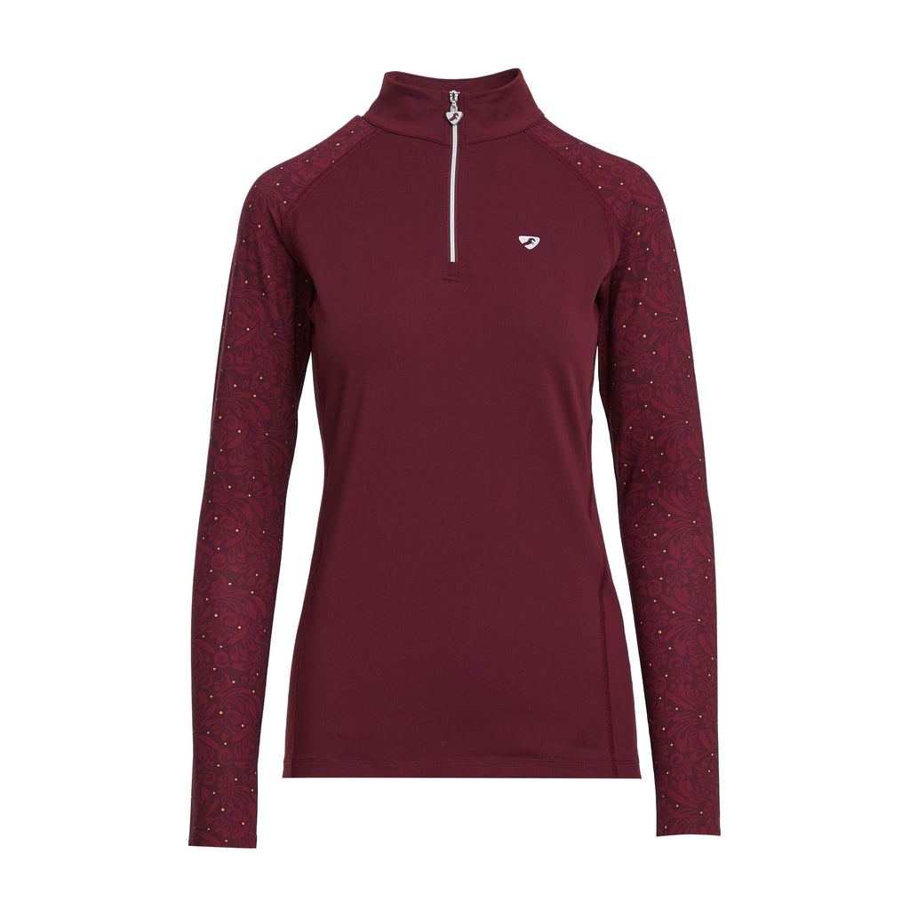 Womens Hyde Park Base Layer Red Paisley