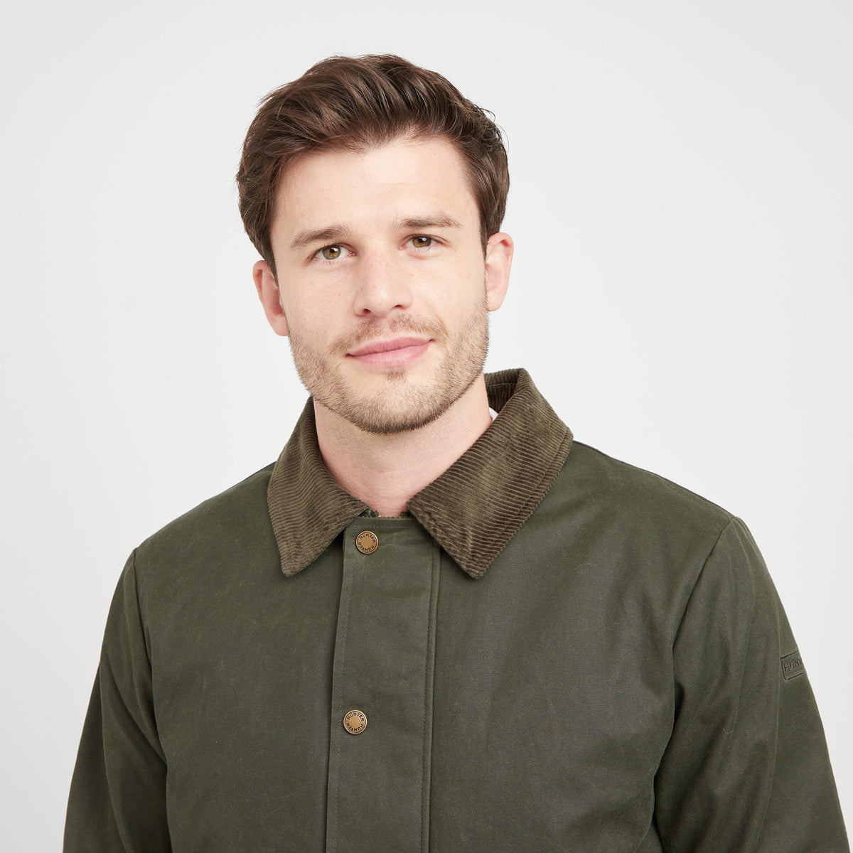 Green Label Mens Kilmar Wax Jacket Green