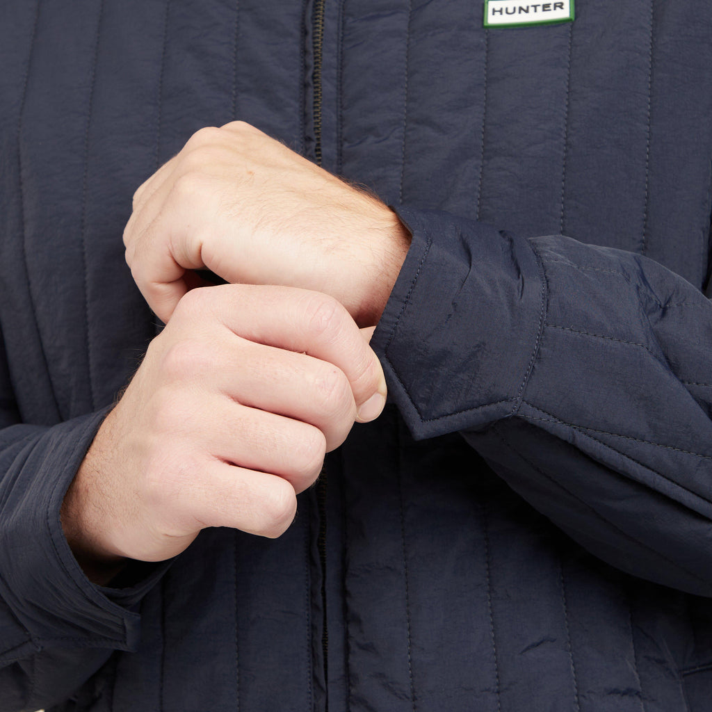 Green Label Mens Caldy Quilted Jacket Navy