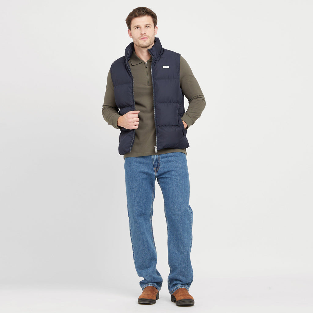Green Label Mens Dunfer Gilet Night Sky