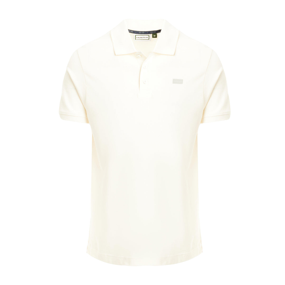 Green Label Mens Alvie Short Sleeved Polo Shirt White