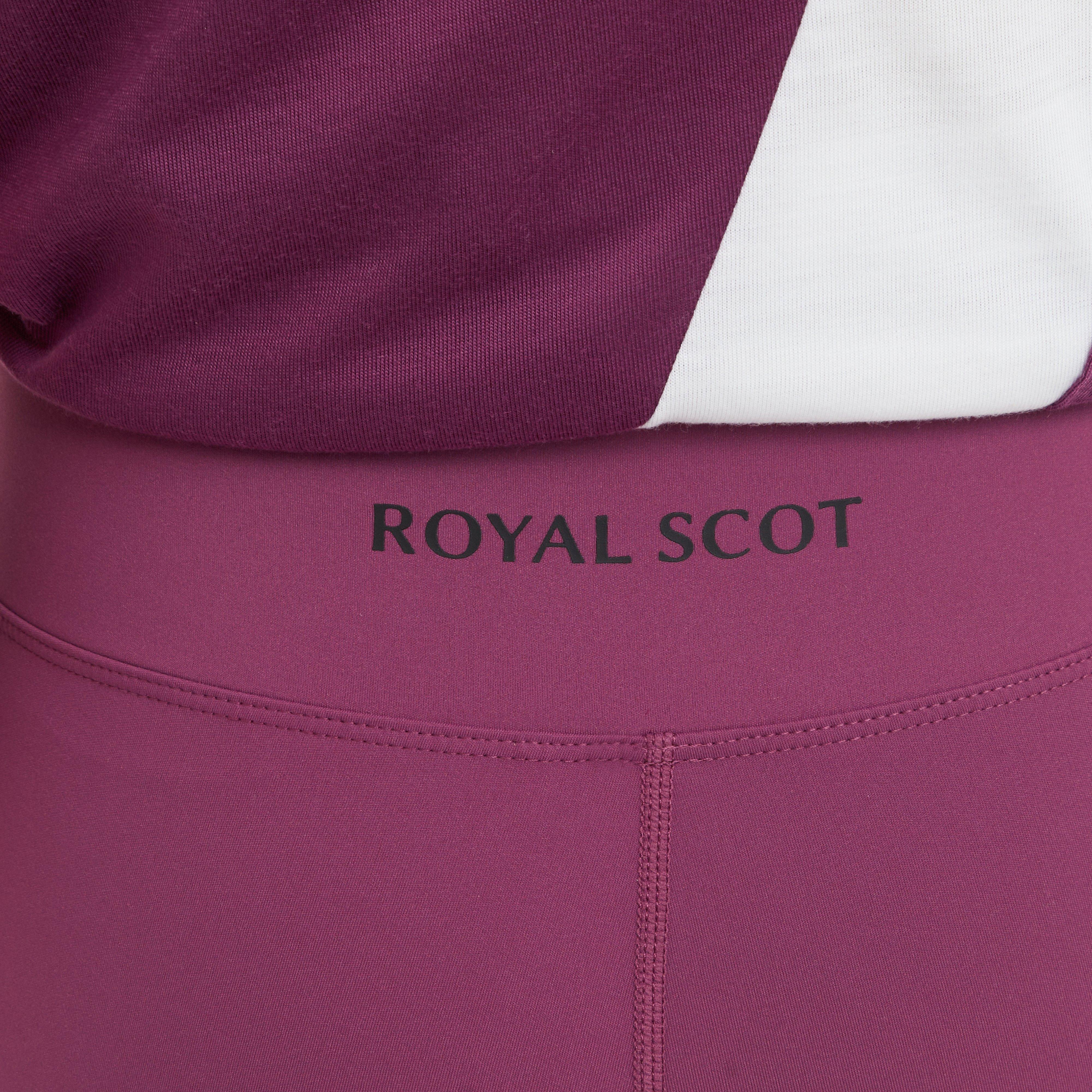 Kids Ivy Knee Patch Riding Tights Wine