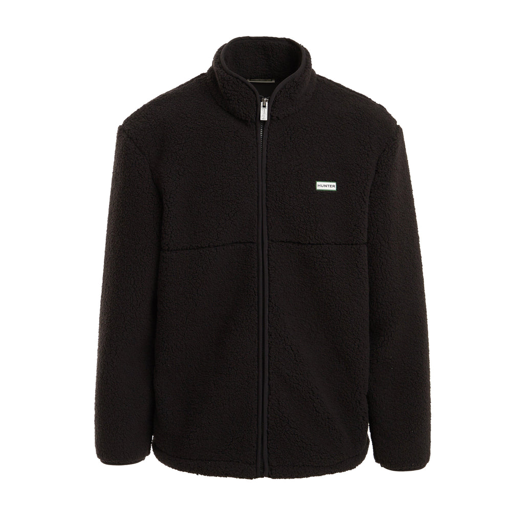 Green Label Mens Elgin Borg Fleece Black