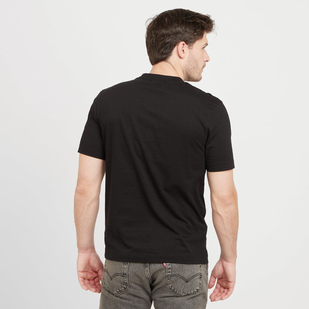 Green Label Mens Barry Big Logo T-Shirt Black