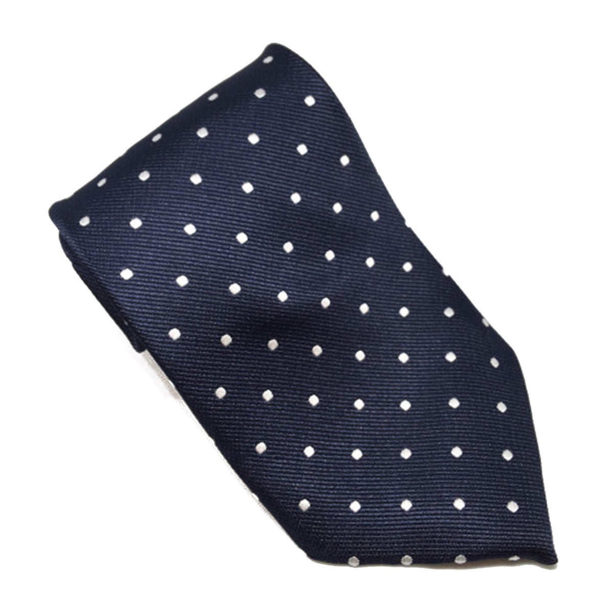 Kids Polka Dot Show Tie Navy/White