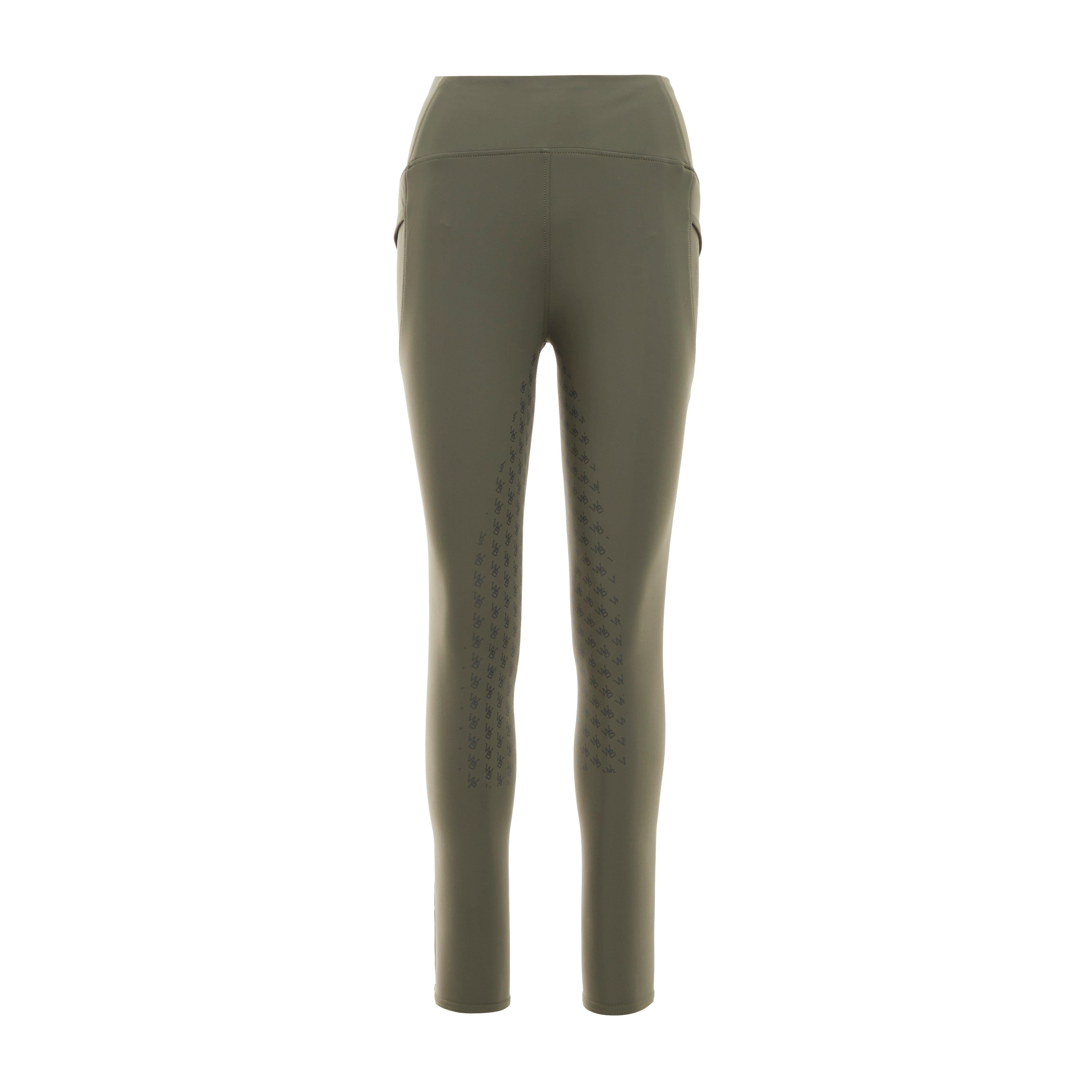Womens Thermal Riding Tights Olive Night