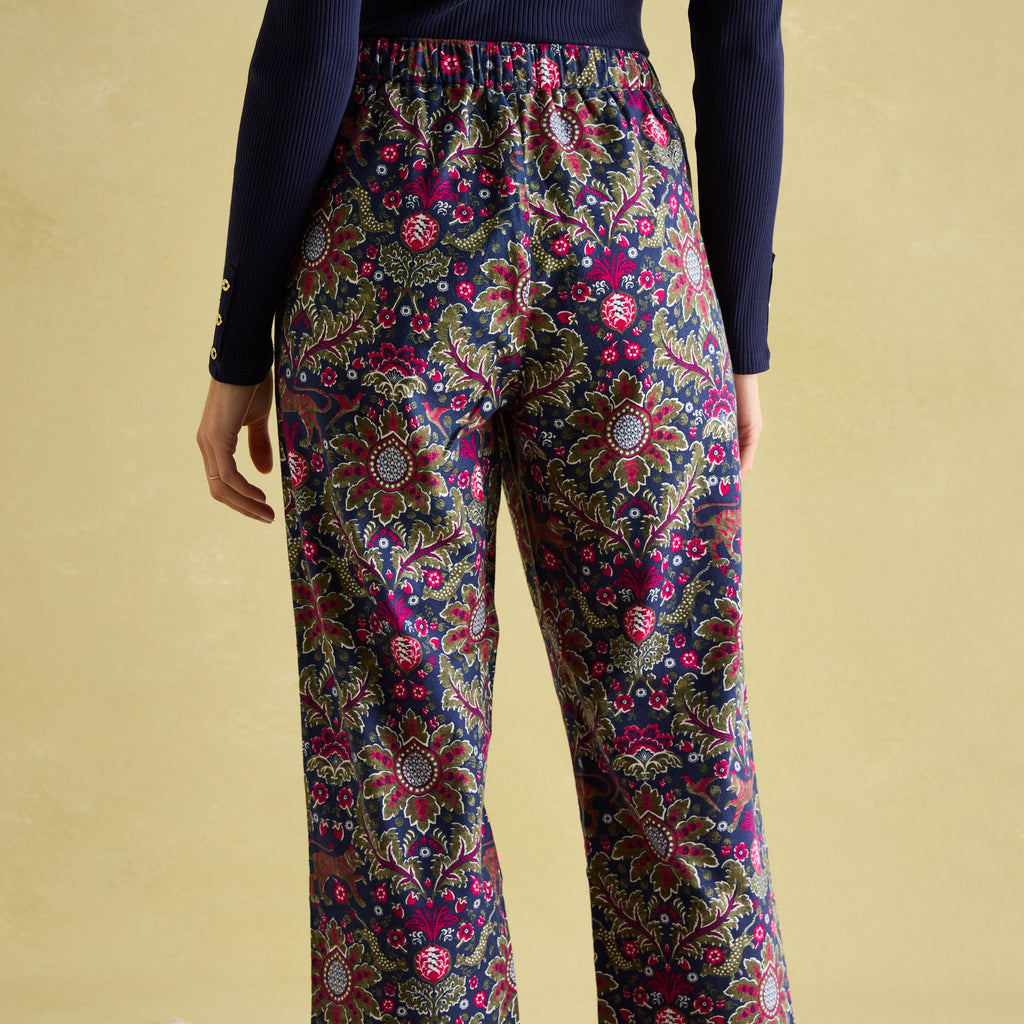 Womens Stella Cotton Pyjama Bottoms Navy