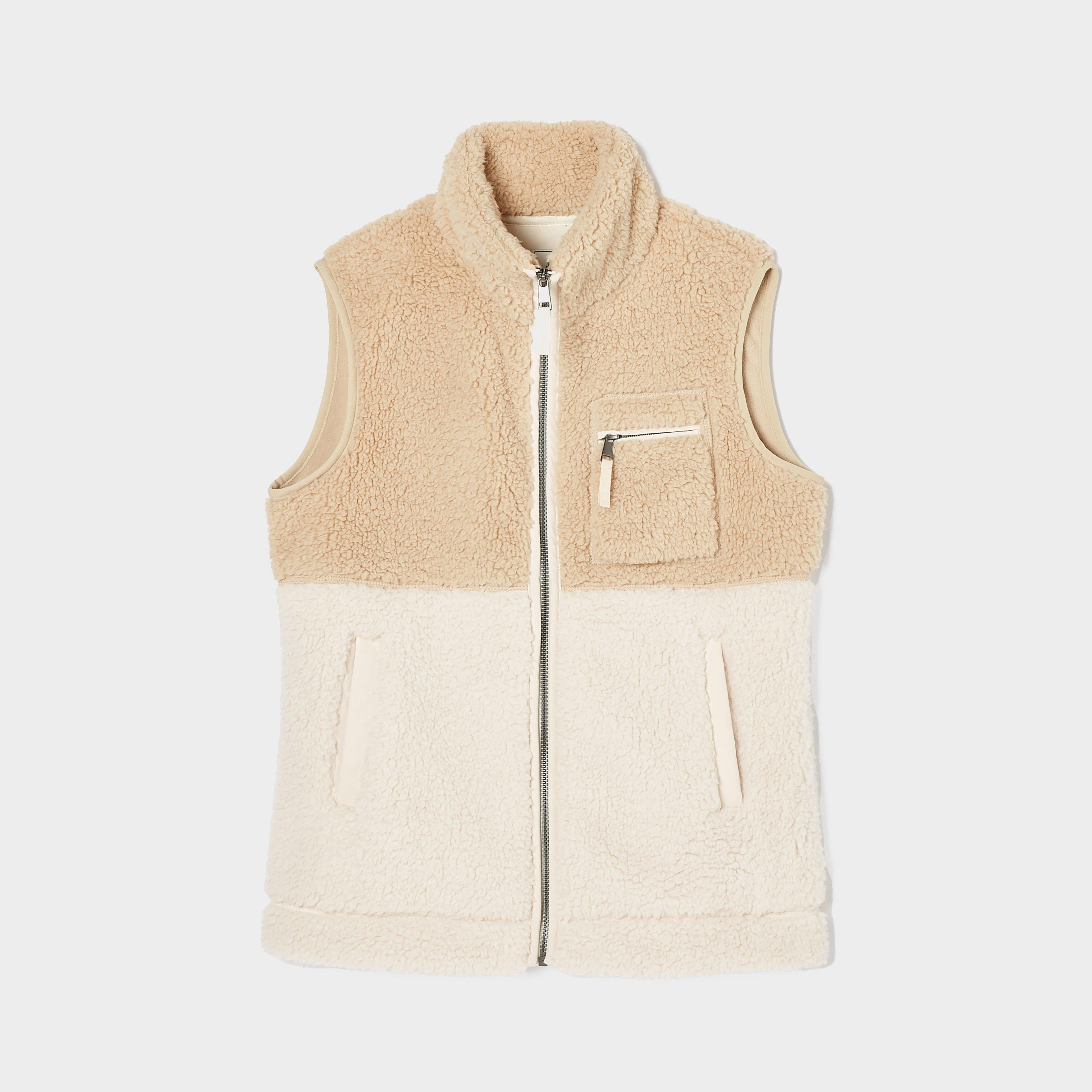 Womens Mallory Fleece Gilet Cream