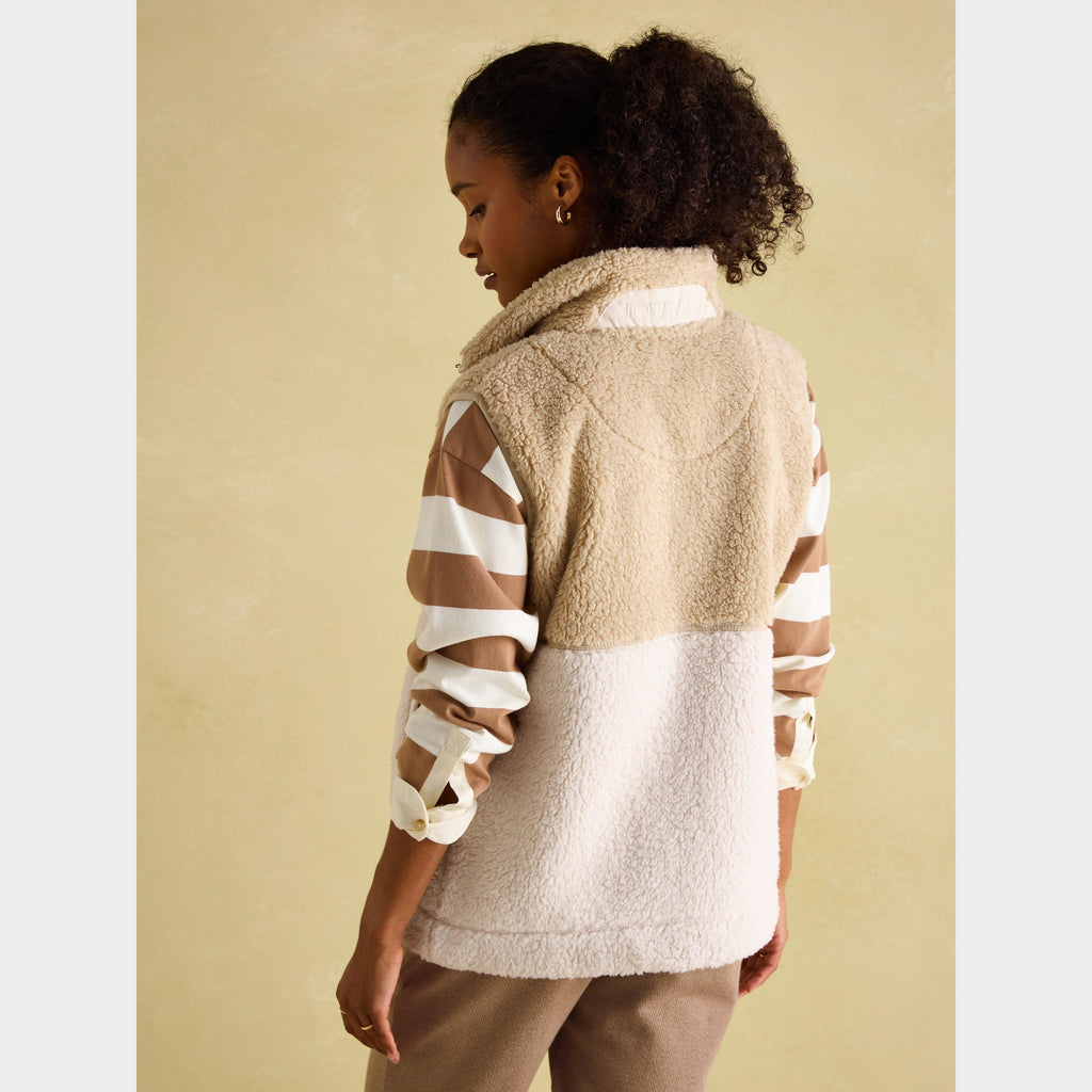 Womens Mallory Fleece Gilet Cream