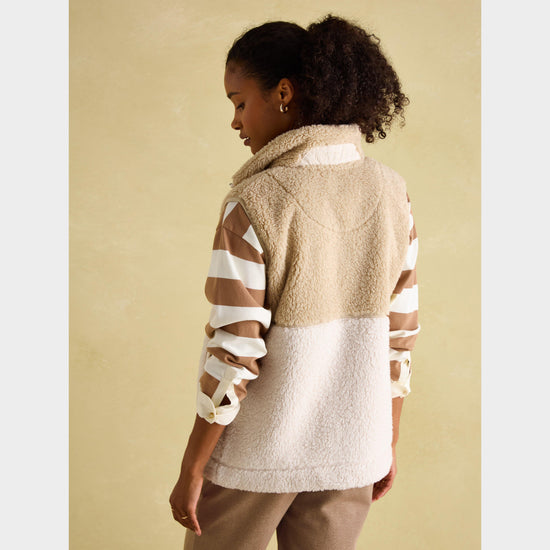 Womens Mallory Fleece Gilet Cream