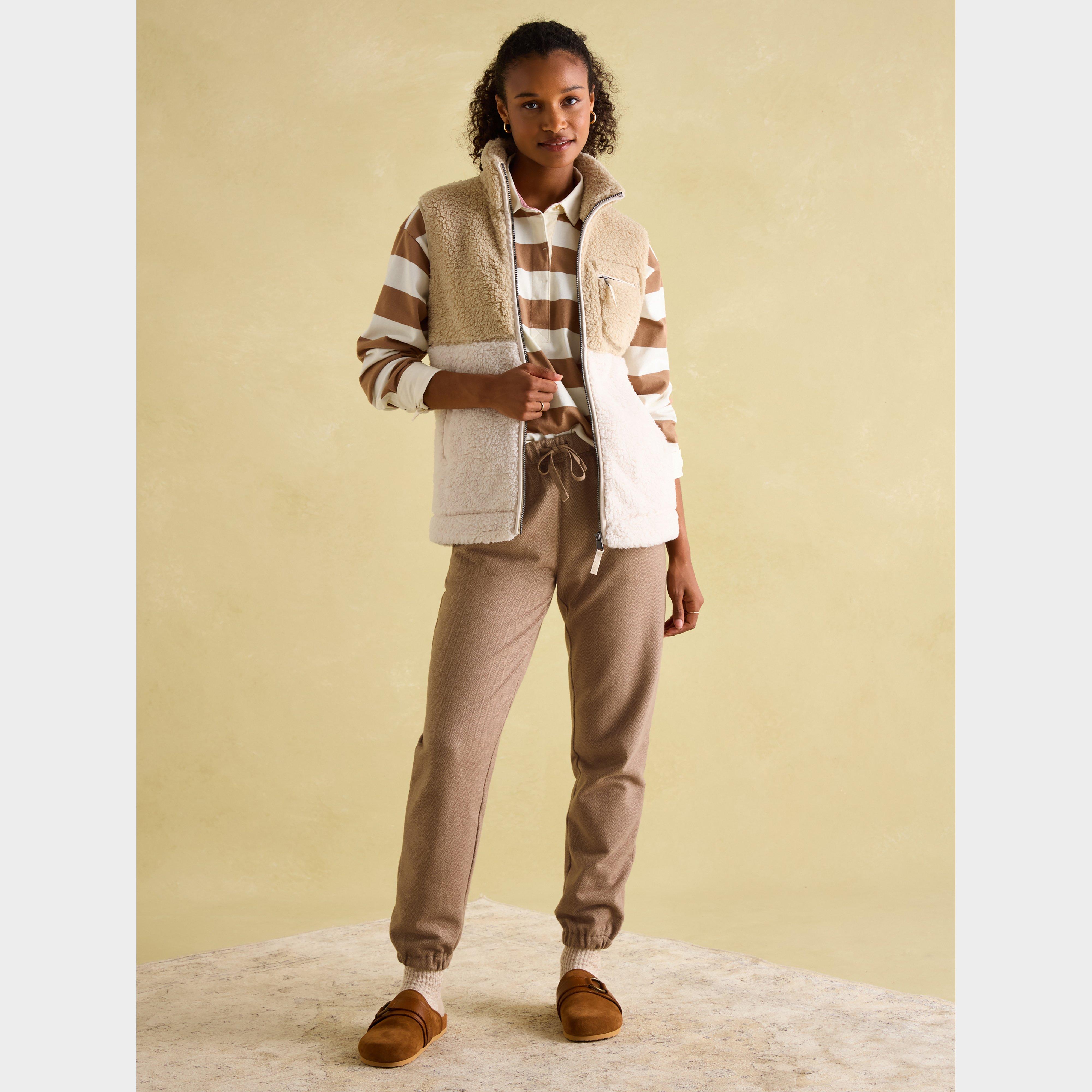 Womens Mallory Fleece Gilet Cream