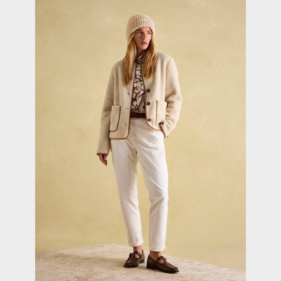 Womens Caversham Beanie Hat Oatmeal