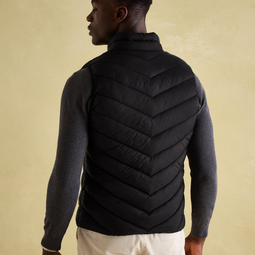 Mens Garrett Showerproof Padded Gilet Black