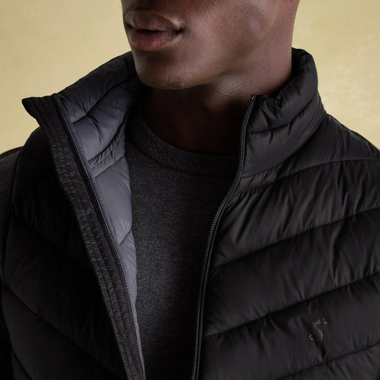 Mens Garrett Showerproof Padded Gilet Black