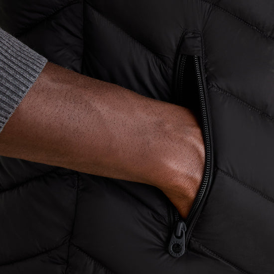 Mens Garrett Showerproof Padded Gilet Black