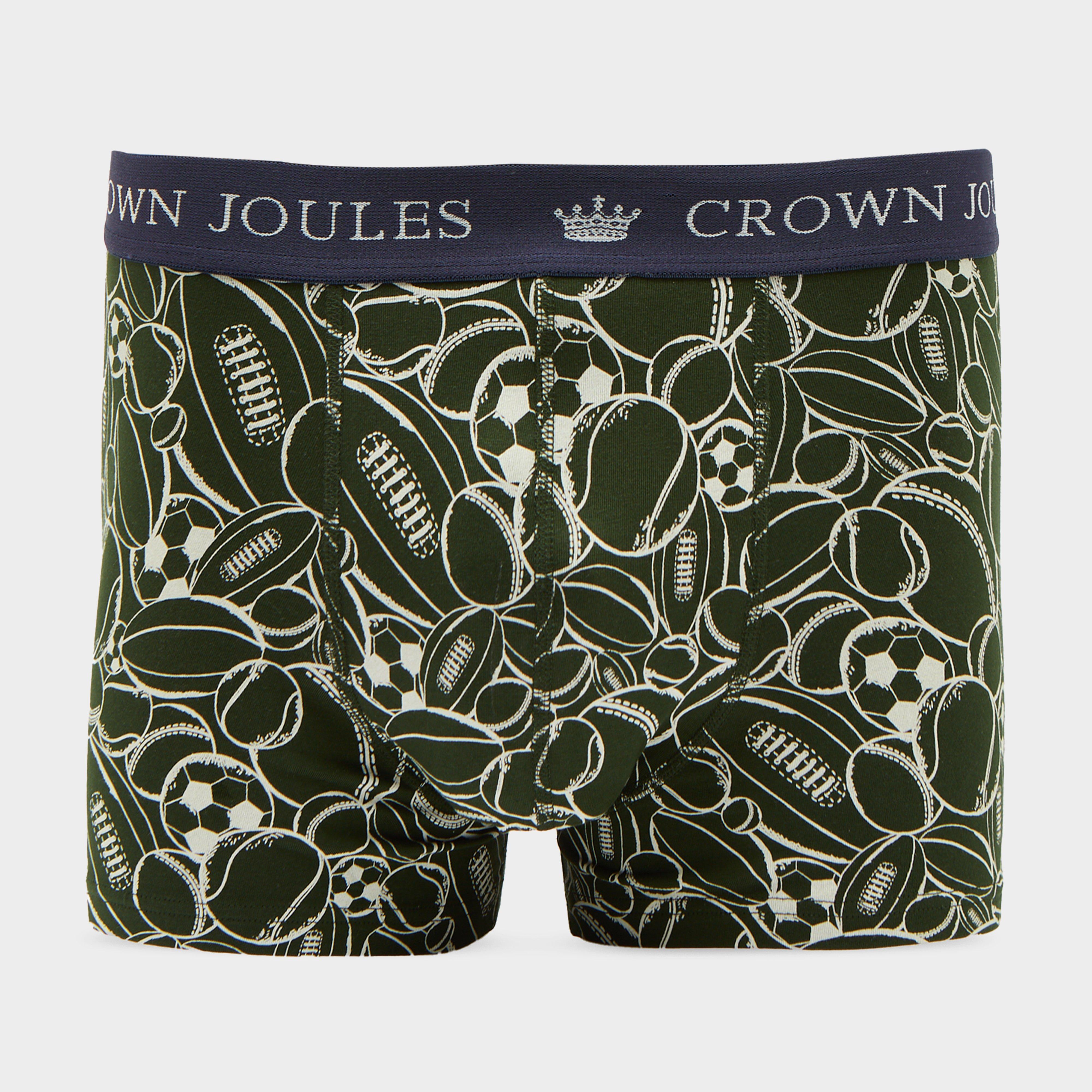 Mens Crown Pack of Two Cotton Briefs Red/Green