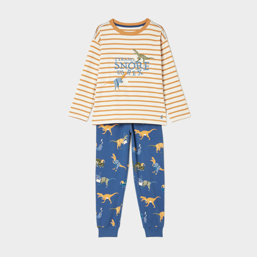 Kids Doze Days Print Jersey Pyjama Set Dinosaurs