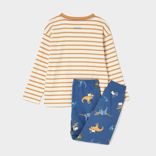 Kids Doze Days Print Jersey Pyjama Set Dinosaurs