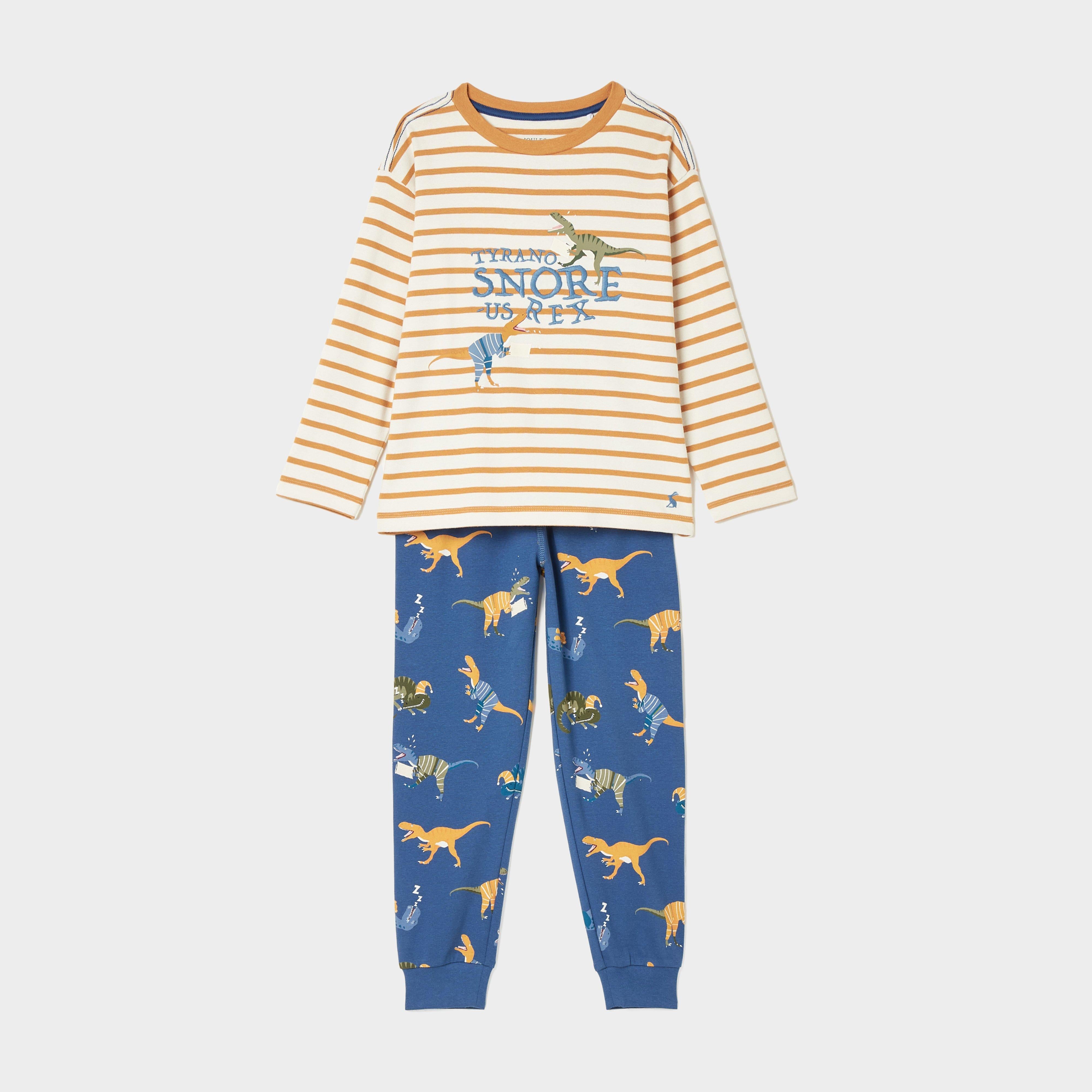 Kids Doze Days Print Jersey Pyjama Set Dinosaur