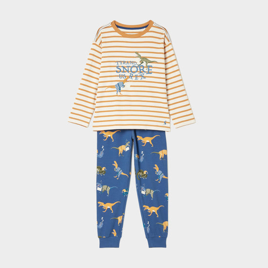 Kids Doze Days Print Jersey Pyjama Set Dinosaur