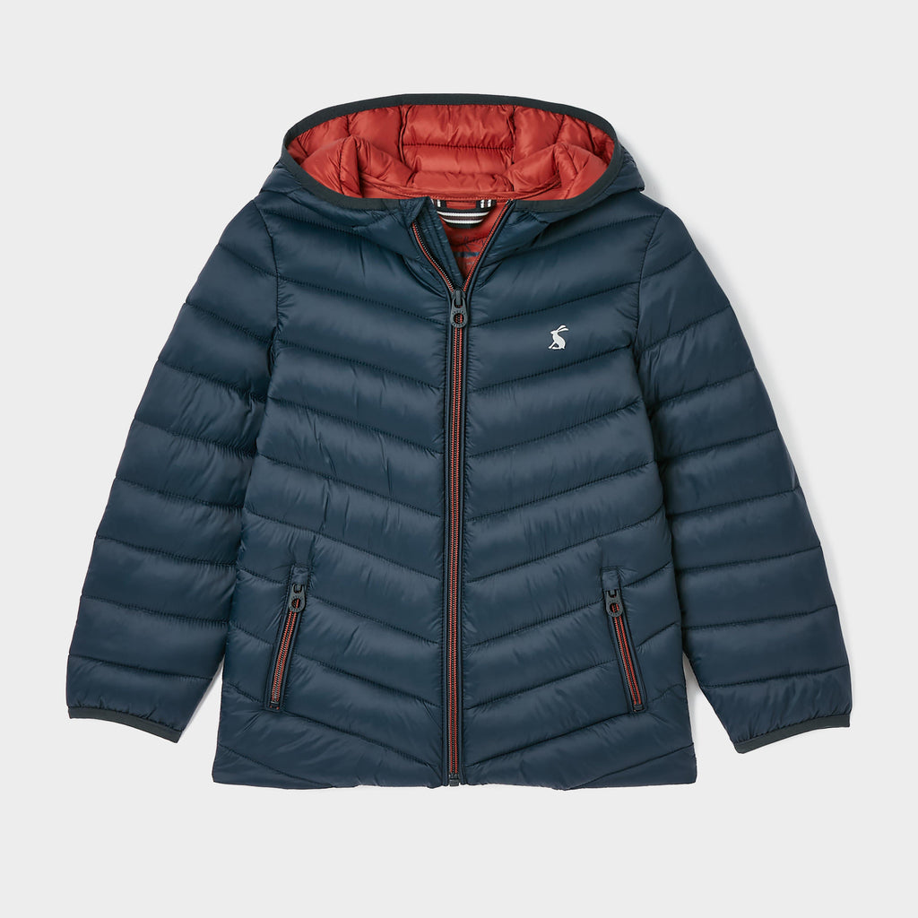 Kids Cairn Showerproof Padded Coat Navy Blue