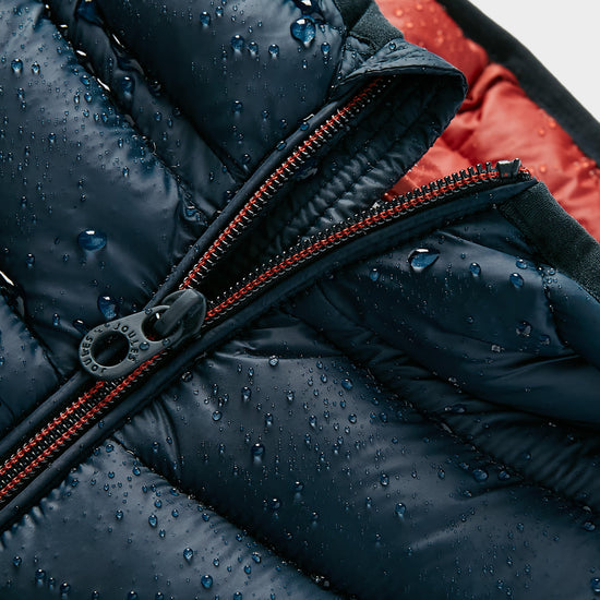 Kids Cairn Showerproof Padded Coat Navy Blue